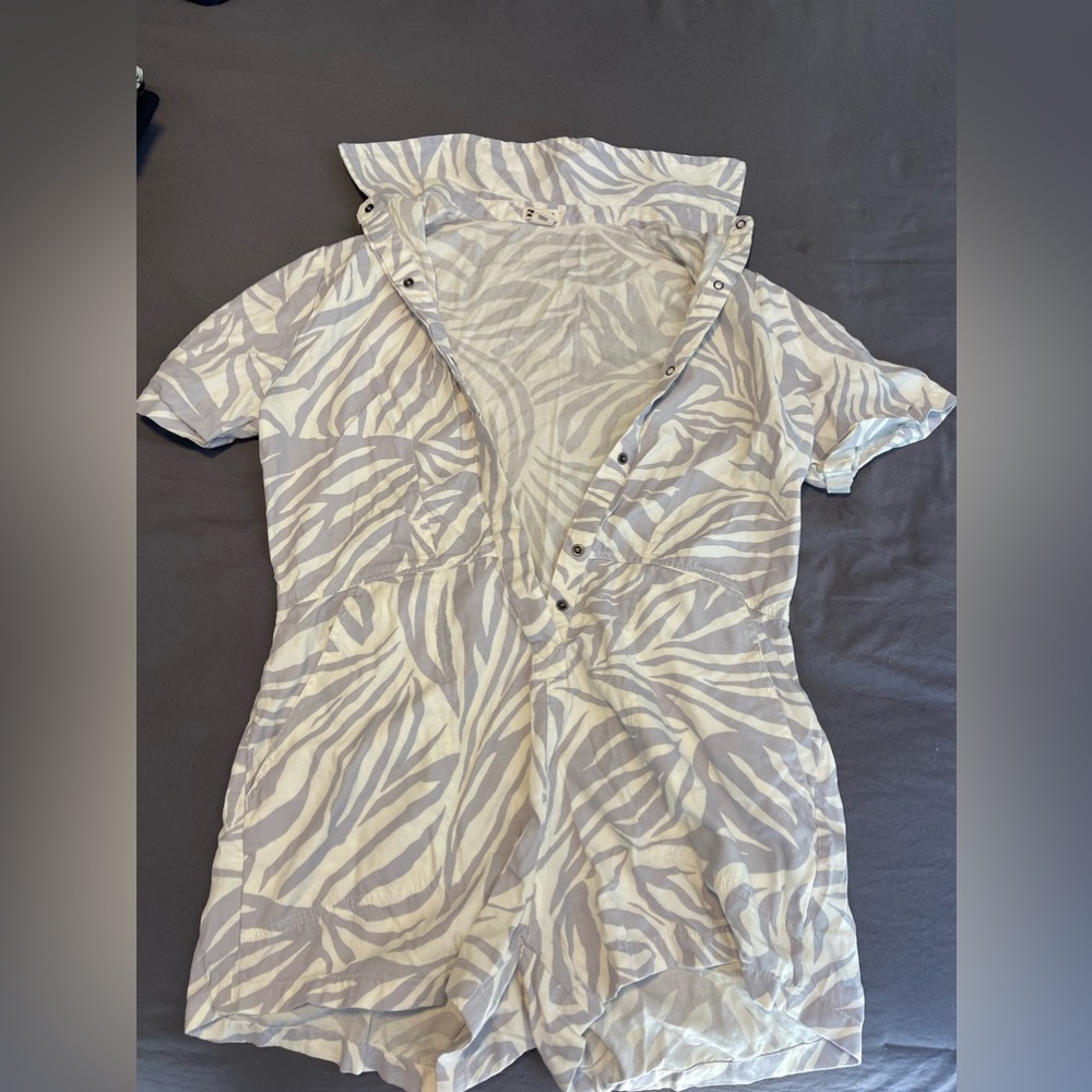 Stripped beach cover up